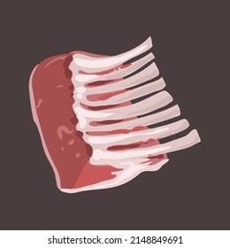Pork Meat Vector Illustration Isolated