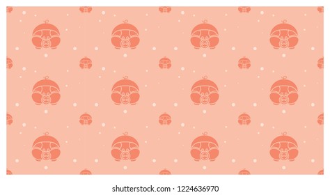Pork pattern with beautiful background