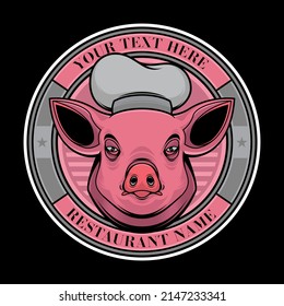 Pork Restaurant Simple Design, Vector EPS 10