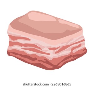 pork rind meat cut icon