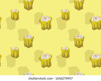 Pork Siu Mai Dim Sum Vector Seamless Background Wallpaper-01