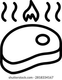 Pork Tenderloin Vector Design Icon Style