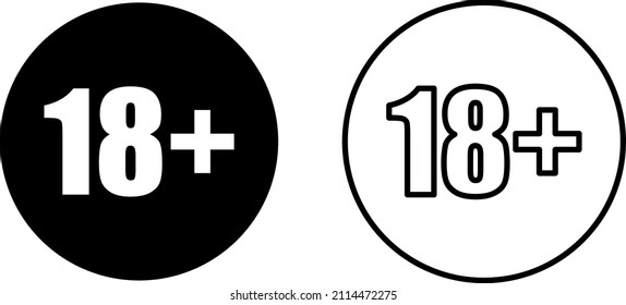 Porn icon vector illustration on white background..eps