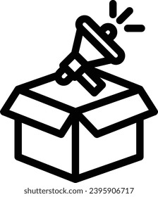 poromote single vector line icon
