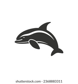 Porpoise Icon on White Background - Simple Vector Illustration