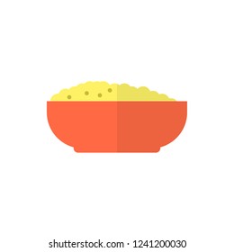 porridge flat vector icon