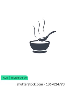 porridge icon meal symbol logo template