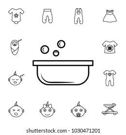 porridge icon. Simple outline porridge vector icon. Set of baby element. Premium quality graphic design. Signs, outline symbols collection, simple thin line icon for websites,  on white background