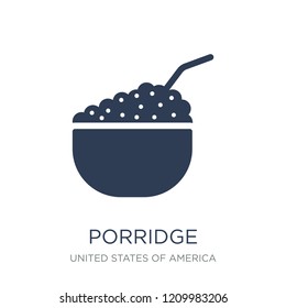 Porridge icon. Trendy flat vector Porridge icon on white background from United States of America collection, vector illustration can be use for web and mobile, eps10