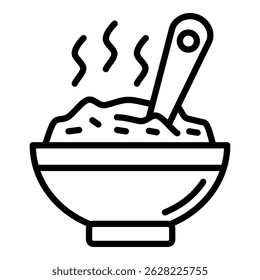 Porridge Simple Vector Icon Collection