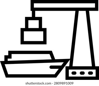 Port of call Vector Design Icon Style