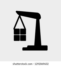 port crane vector icons
