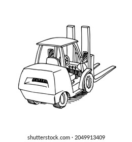 918 Forklift Line Drawing Images, Stock Photos & Vectors | Shutterstock