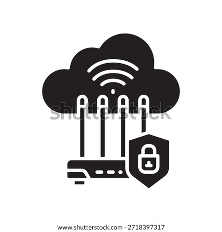 port forwarding setup black line icon. Vector isolated element.Editable stroke
