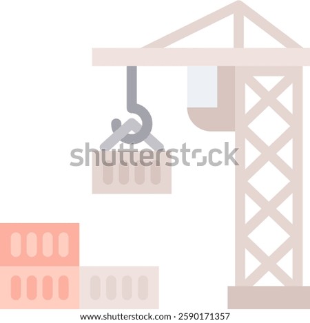 Port Icon Element For Design