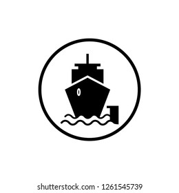 Port Icon. Harbor Symbol for Design Elements, Websites, Presentation and Application - Vector.