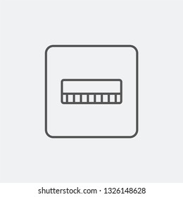 Port icon isolated on background. Socket symbol modern, simple, vector, icon for website design, mobile app, ui. Vector Illustration