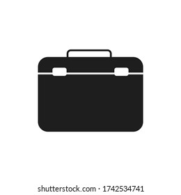 port icon, office bag, vector illustration
