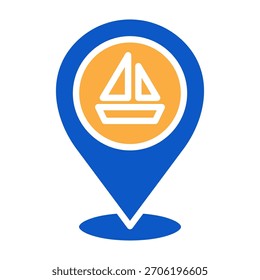 Ícone de porta Ilustração de vetor de design de cor sólida
