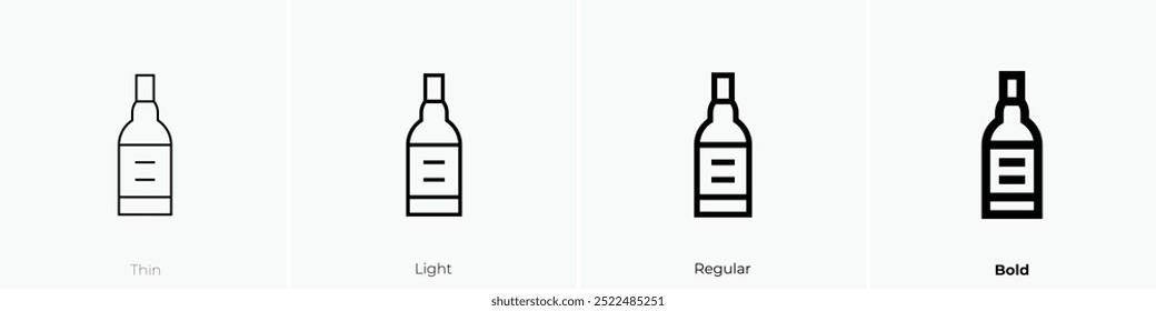 port icon. Thin, Light Regular And Bold style design isolated on white background