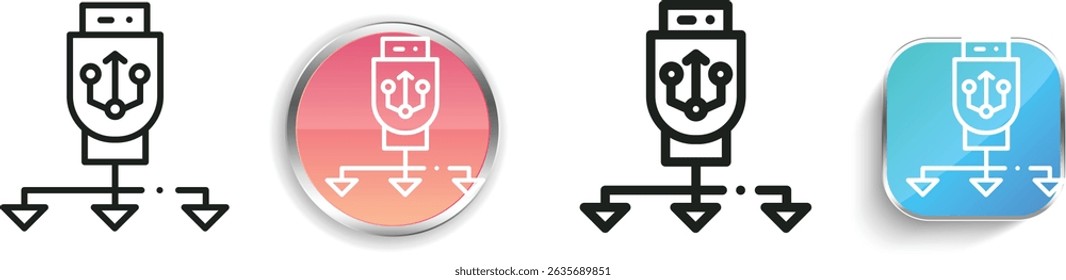 ícone da porta. Design fino, linear, regular e estilo botão isolado no fundo branco