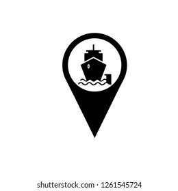 Port Icon Vector Logo Template.