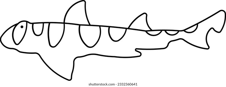 Port Jackson Shark shark harmless sedentary shark animal Outline