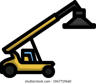 Port Loader Icon. Editable Bold Outline With Color Fill Design. Vector Illustration.