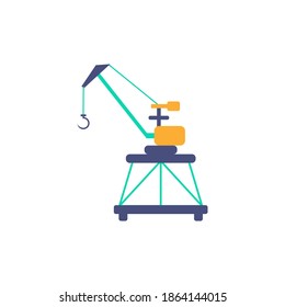 Port-Ladekrane-Symbol. Einfaches Element aus der Port-Auflistung. Creative Port Loading Crane Symbol für Webdesign, Vorlagen, Infografiken und mehr