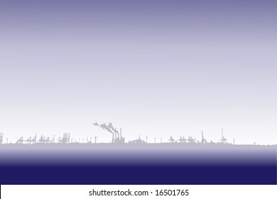 port on horizon background