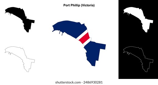 Port Phillip (Victoria) Outline-Kartenset