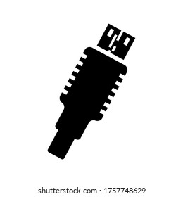 port usb  icon or logo isolated sign symbol vector illustration - high quality black style vector icons
