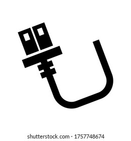 port usb  icon or logo isolated sign symbol vector illustration - high quality black style vector icons
