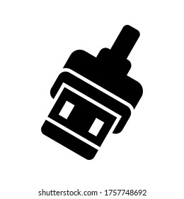 port usb  icon or logo isolated sign symbol vector illustration - high quality black style vector icons
