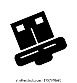 Port-USB-Symbol oder -Logo, einzelne Zeichen, Vektorgrafik - hochwertige Vektorsymbole im schwarzen Stil
