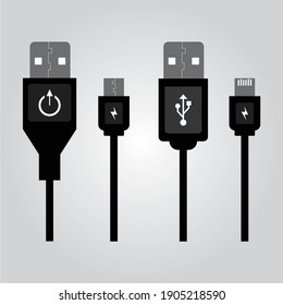 port usb icon set. memory card. computer connectors. adapter. cable. hardware. hardisk esternal. phone