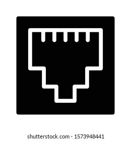 port vector glyph flat icon 