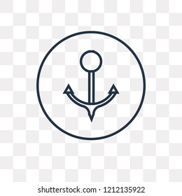 Port vector outline icon isolated on transparent background, high quality linear Port transparency concept can be used web and mobile