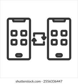 Portability Outline Icon Vector Illustration