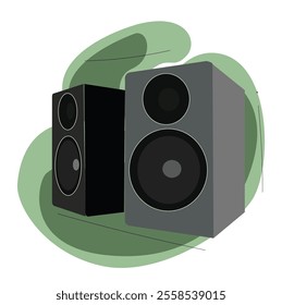 Portable acoustic speaker,Music speaker icon.