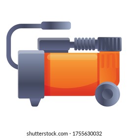 Portable air compressor icon. Cartoon of portable air compressor vector icon for web design isolated on white background