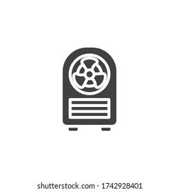 Portable air conditioning vector icon. filled flat sign for mobile concept and web design. Heater fan glyph icon. Symbol, logo illustration. Vector graphics