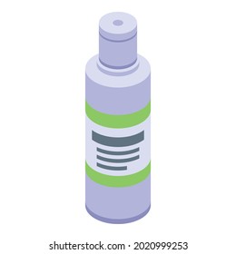 Portable antiseptic icon. Isometric of portable antiseptic vector icon for web design isolated on white background