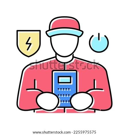 portable appliance testing color icon vector. portable appliance testing sign. isolated symbol illustration