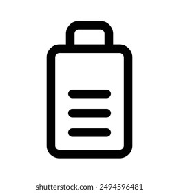Portable battery storage, battery cell icon design