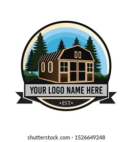 Portable building sales logo temolate