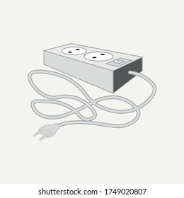 cable portátil para dividir el flujo de electricidad