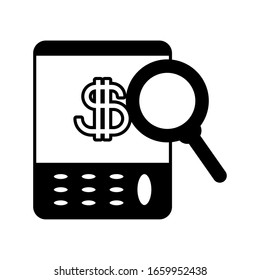 portable calculator on white background vector illustration design