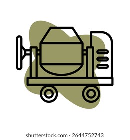 Portable Cement Mixer with Wheels