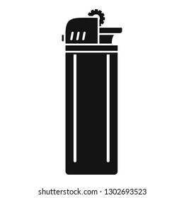 Portable cigarette lighter icon. Simple illustration of portable cigarette lighter vector icon for web design isolated on white background